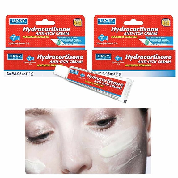 2 Pc Hydrocortisone Anti Itch Cream Ointment Maximum Skin Protectant Rash Relief