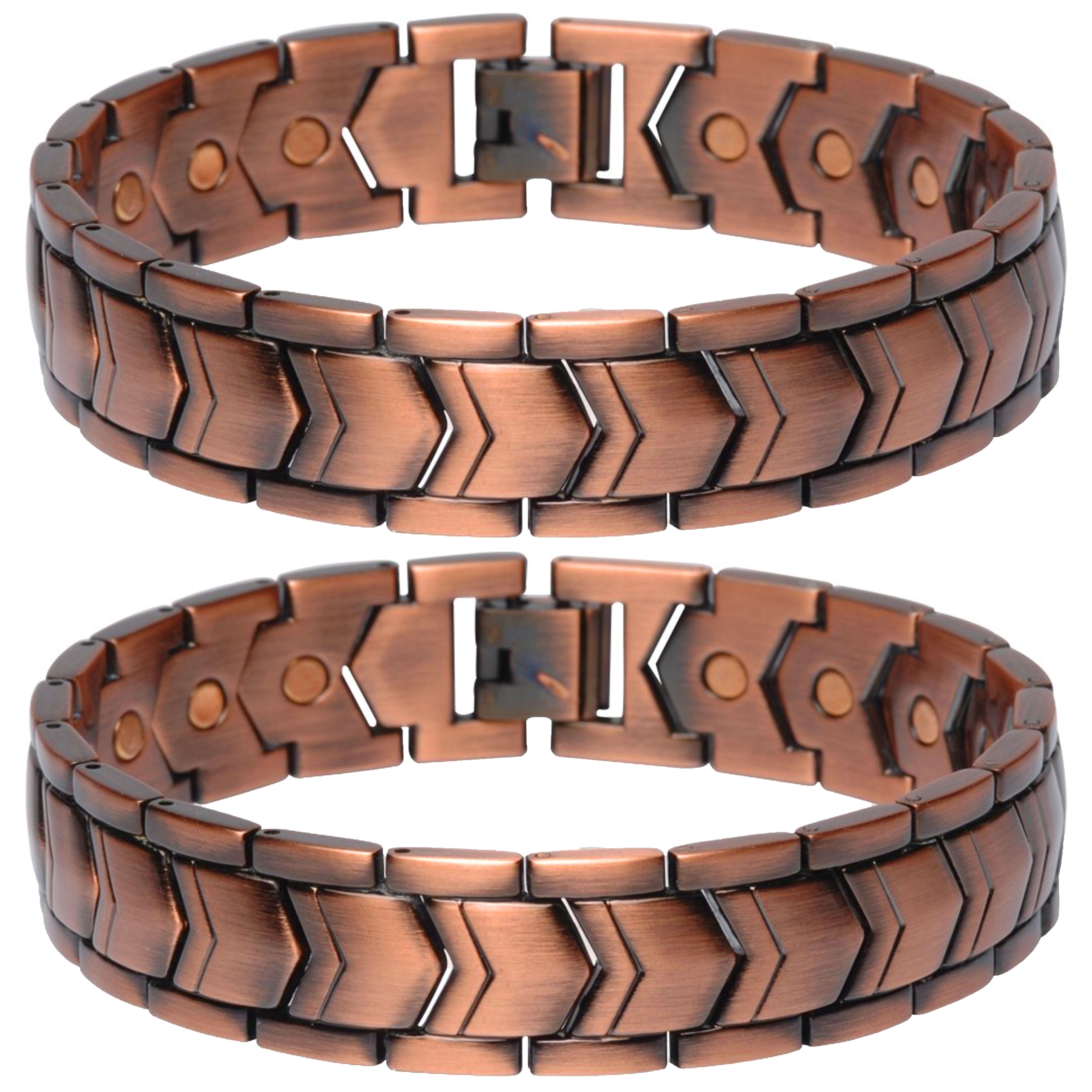 Pure Copper Bracelet Magnetic Arthritis Therapy Energy Healing Pain Relief  Gift | eBay