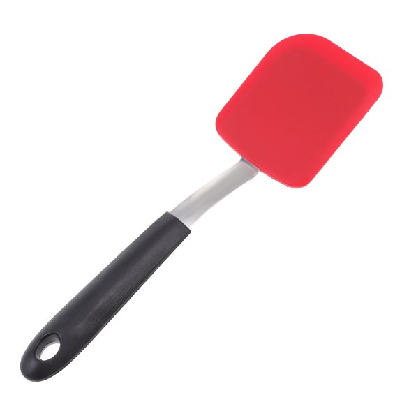 2 Pc Non Stick Cooking Utensils Cooking Ware Kitchen Appliance Stainless Steel Fish Turner Silicone Shovel Silicone Spatula Non Stick Barbecue Red Stainless Steel Silicone