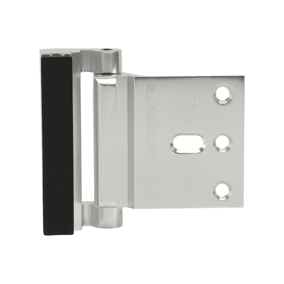 MERRYHAPY Reinforced Plated Silver Aluminum Door Hinge Lock for Home Security and Smooth Operation 2Pcs