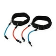 thumbnail image 1 of LEORX 2 Pc Leg Lifting Strap Neoprene Padded Strength Training Accessories for Running Black, 1 of 4