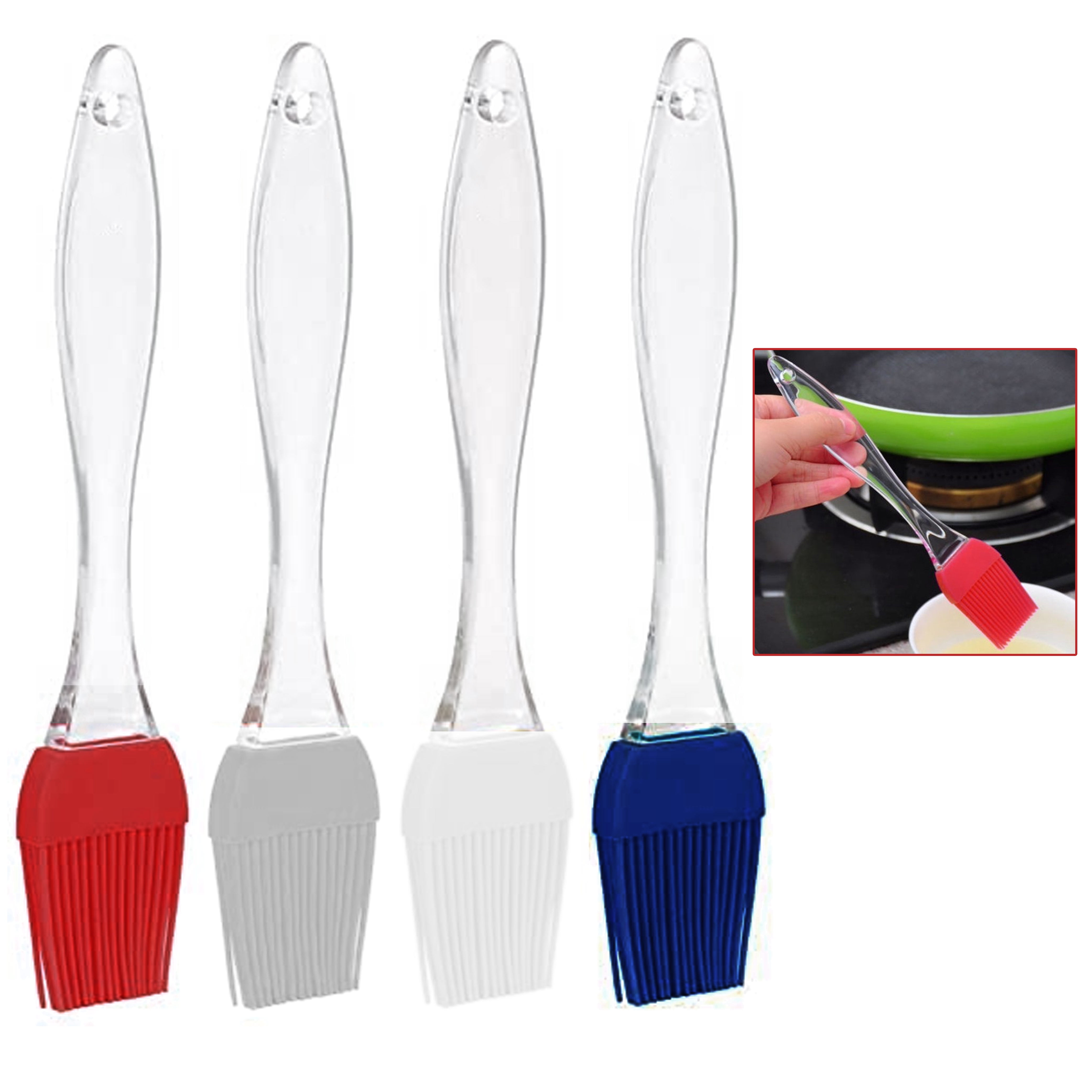 Basting Bbq Baster Brush Grilling 2 Pcs 8 In Silicone Pastry Brush Oil  Cooking B