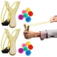 thumbnail image 1 of 2 Pc Sling Shot Wooden Toy Catapult Slingshot Classic Antique Gift Party Favor, 1 of 3