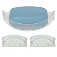 thumbnail image 1 of 2 Pc Soap Dish Bar Saver Recessed Shower Shelf Holder Tray Bathroom Replacement, 1 of 1