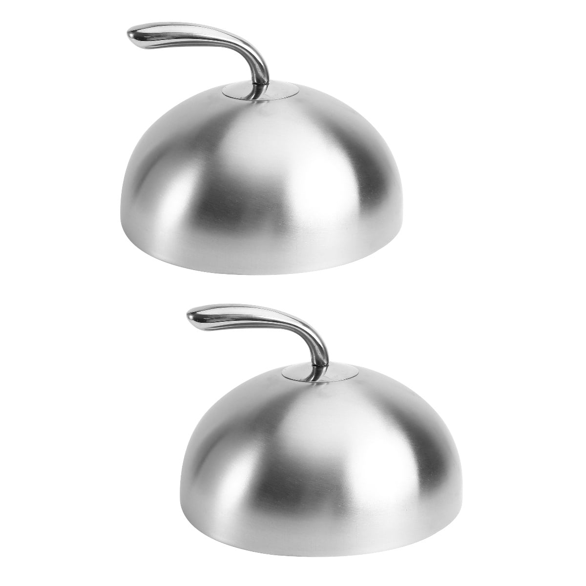 2 Pc Stainless Steel Steak Cover Protective Food Burgers Cheese Its