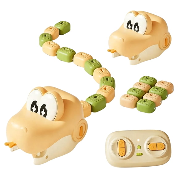 Super Fun Remote Controlled Snake Battles, Dual Player Magnetic Snake Game Toy with Light Sound, Rechargeable ABS Kids Interactive Birthday Gift