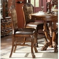 thumbnail image 1 of 2 Pc Traditional Cherry Oak Counter Height Dining Side Chairs Claw Foot, 1 of 1