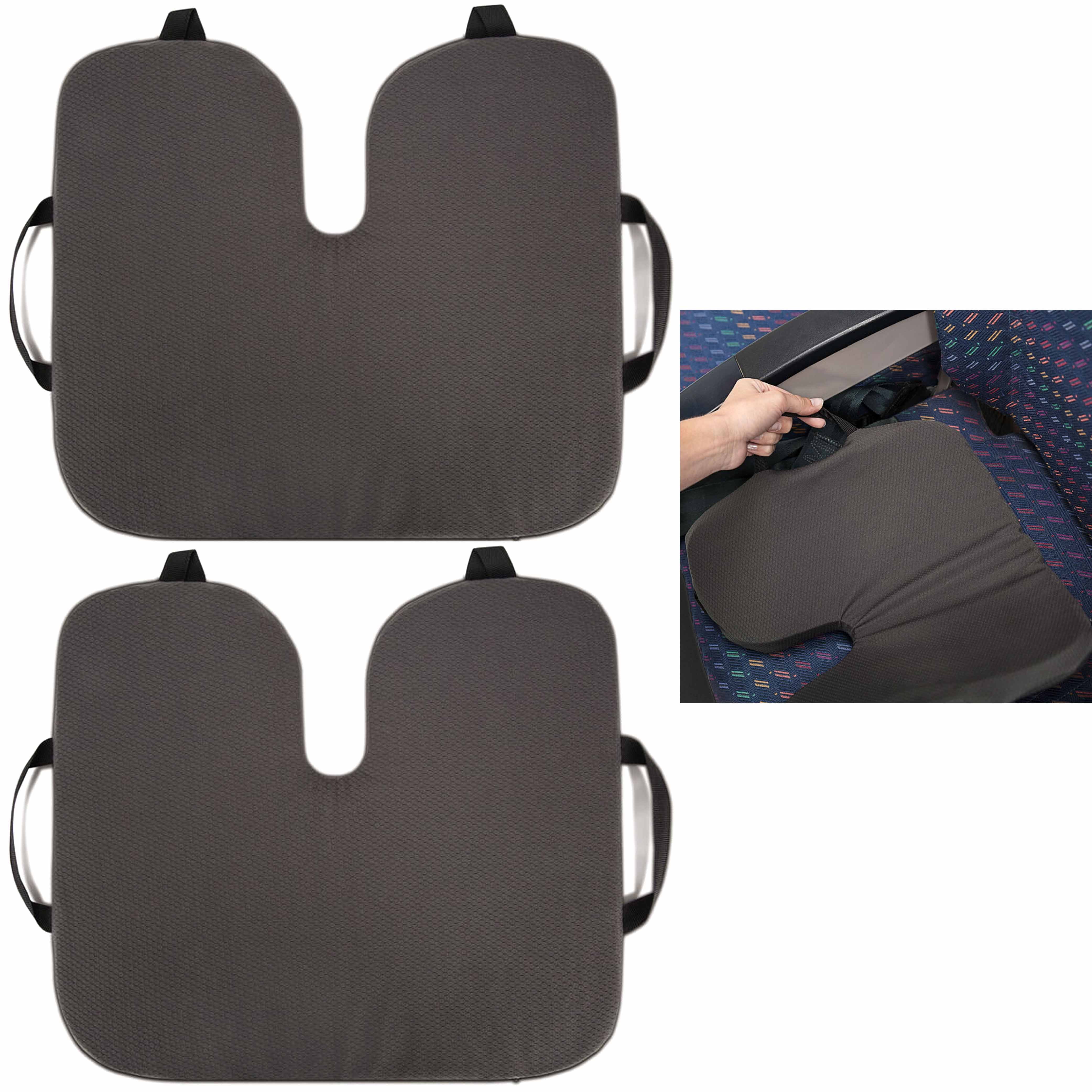 2 Pc Travelon Gel Seat Cushion Pillow Honeycomb Lumbar Support Travel Car  Office 