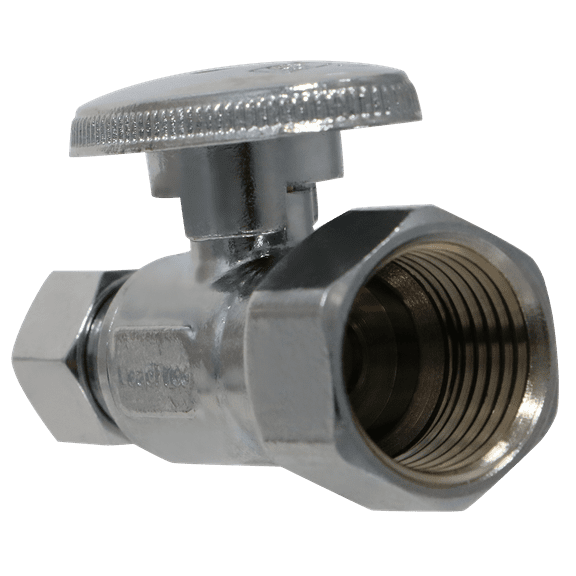 2 Pc XFITTING 1/2 Inch Female NPT x 3/8 OD Compression Straight Valve, 30-1-4=2XX