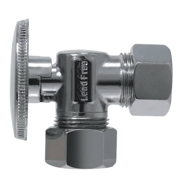 2 Pc XFITTING 5/8 Inch Od Compression x 5/8 Inch OD Compression Angle Valve, 5-5-1=2XX