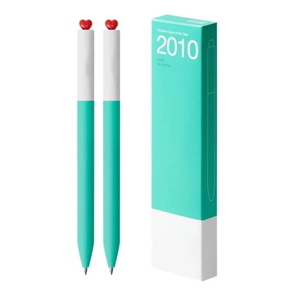 2 Pcs 0.5mm Gel Pen First Love Heart Neutral Pen Aesthetic Stationery Pen Smooth Writing Pen Gel Ink Pen Journaling Pen