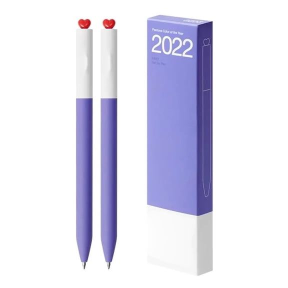 2 Pcs 0.5mm Gel Pen First Love Heart Neutral Pen Aesthetic Stationery Pen Smooth Writing Pen Gel Ink Pen Journaling Pen
