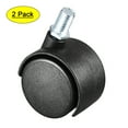 thumbnail image 1 of 2 Pcs 1.25 Inch Swivel Caster Wheels Nylon 360 Degree Threaded Stem, 1 of 4