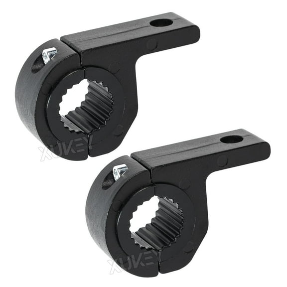 2 Pcs 1"/25mm Motorcycle Accessory Headlight Mounting Brackets with Black Aluminum Clamps