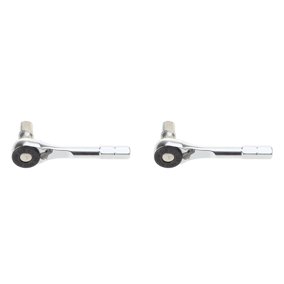 2 Pcs 1/4 Inch Ratchet Wrench 6.35mm Hex Torque Wrenches -Tool Quick Socket