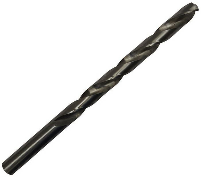 2 Pcs, 1/4" X 8" Hss Bright Extra Long Drill Bit, Straight Shank, Dwddl8X1/4, Flute Length: 6"; Overall Length: 8"