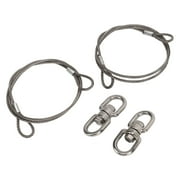 2 Pcs 1 Meter Trailer Lifting Cable 125542 304 Stainless Steel Tailgate Gate Door Lift Cable Replacement for Gorilla Lift Trailers Cranes RVs ATV