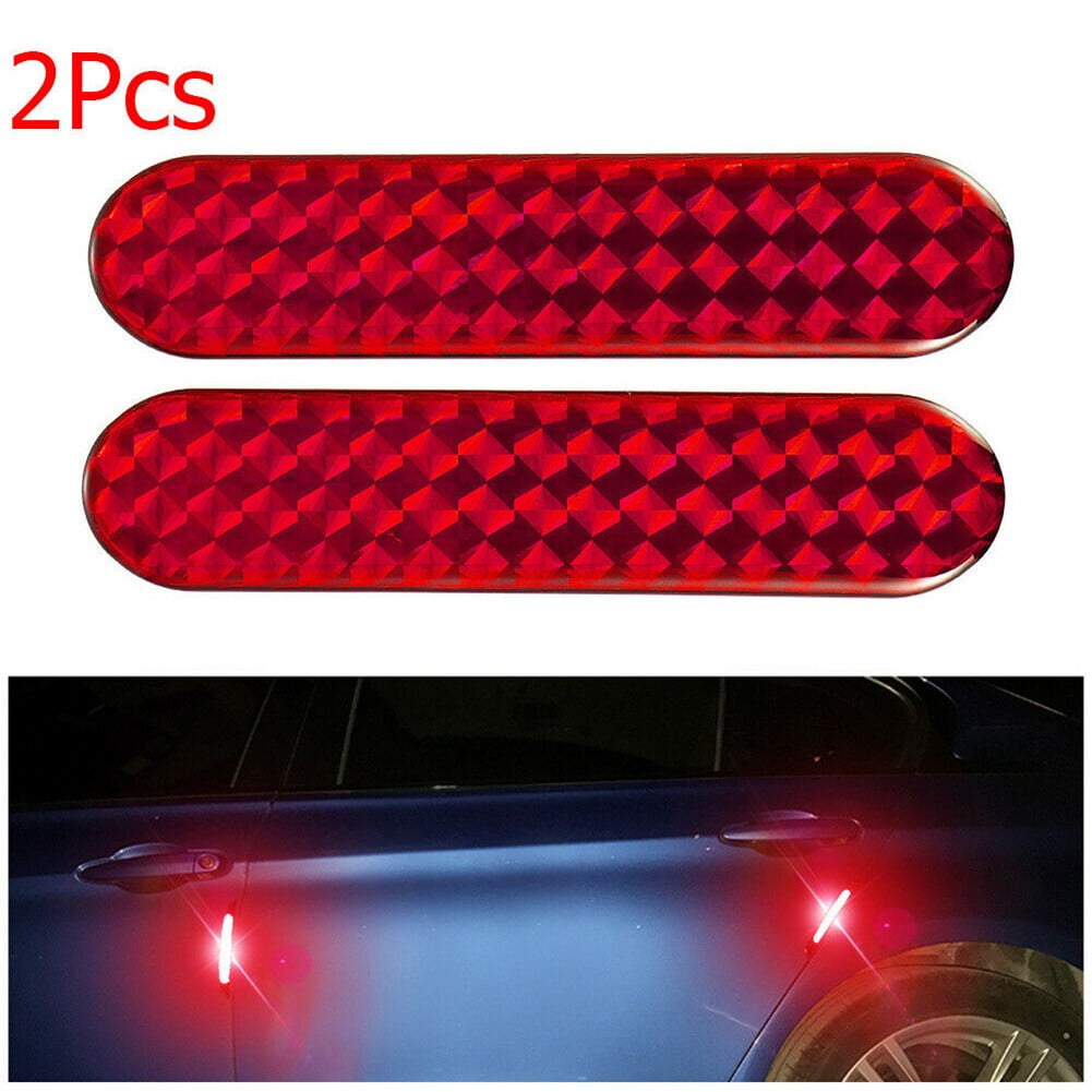 2 Pcs 10 6x2 3cm Reflective Car Sticker Red Night Lamp Car Reflective 2-pcs-10-6x2-3cm-reflective-car-sticker-red-night-lamp-car-reflective