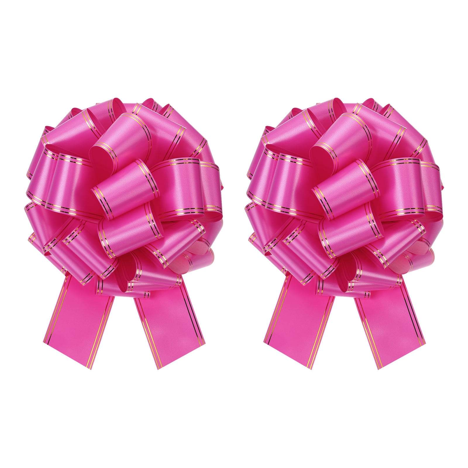Giant Ribbon 2 Pcs 10 Inch Giant Large Pull Bow Big Metallic Car Bows Ribbon with ...