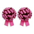thumbnail image 1 of 2 Pcs 10 Inch Giant Large Pull Bow Big Metallic Car Bows Ribbon with Gold Edge for Wedding Presents Gift Wrapping Christmas, Wine Red, 1 of 6