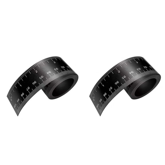 2 Pcs 100cm Magnetic Ruler Flexible Magnetic Ruler with Both Inches and Centimeters Magnet Measuring Tape