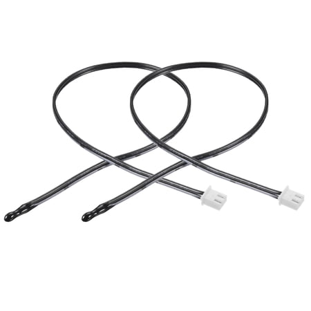 2 Pcs 10K NTC Thermistor Probe 15.7" Temperature Sensor for Air Conditioner