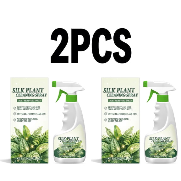 2 Pcs 120ml Artificial Plants Cleaning Spray Gentle Maintenance for Artificial Greenery Easy To Use Cleaner That Won't Damage Surfaces Household Cleaning Supplies