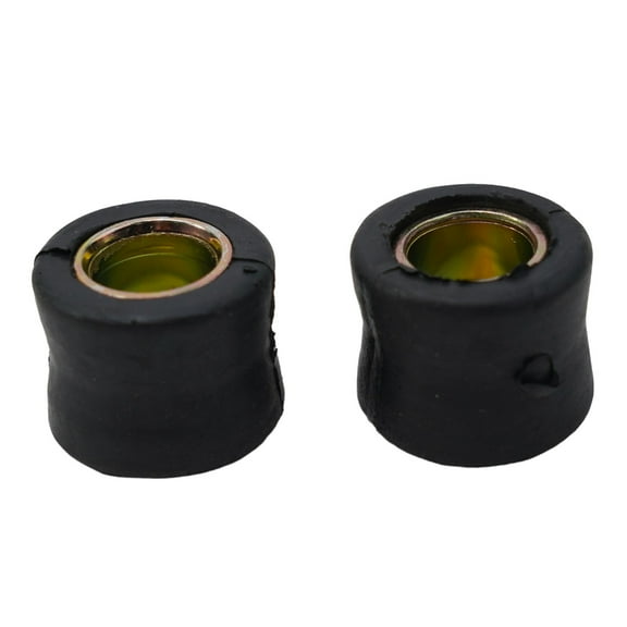 2 Pcs 12MM Motorcycle Rear Shock Absorber Rubber Bush Suspension Universal Black