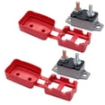 thumbnail image 1 of 2 Pcs 12V-24V Automatic Reset Circuit Breaker for Battery Chargers with Cover 30A, 1 of 8
