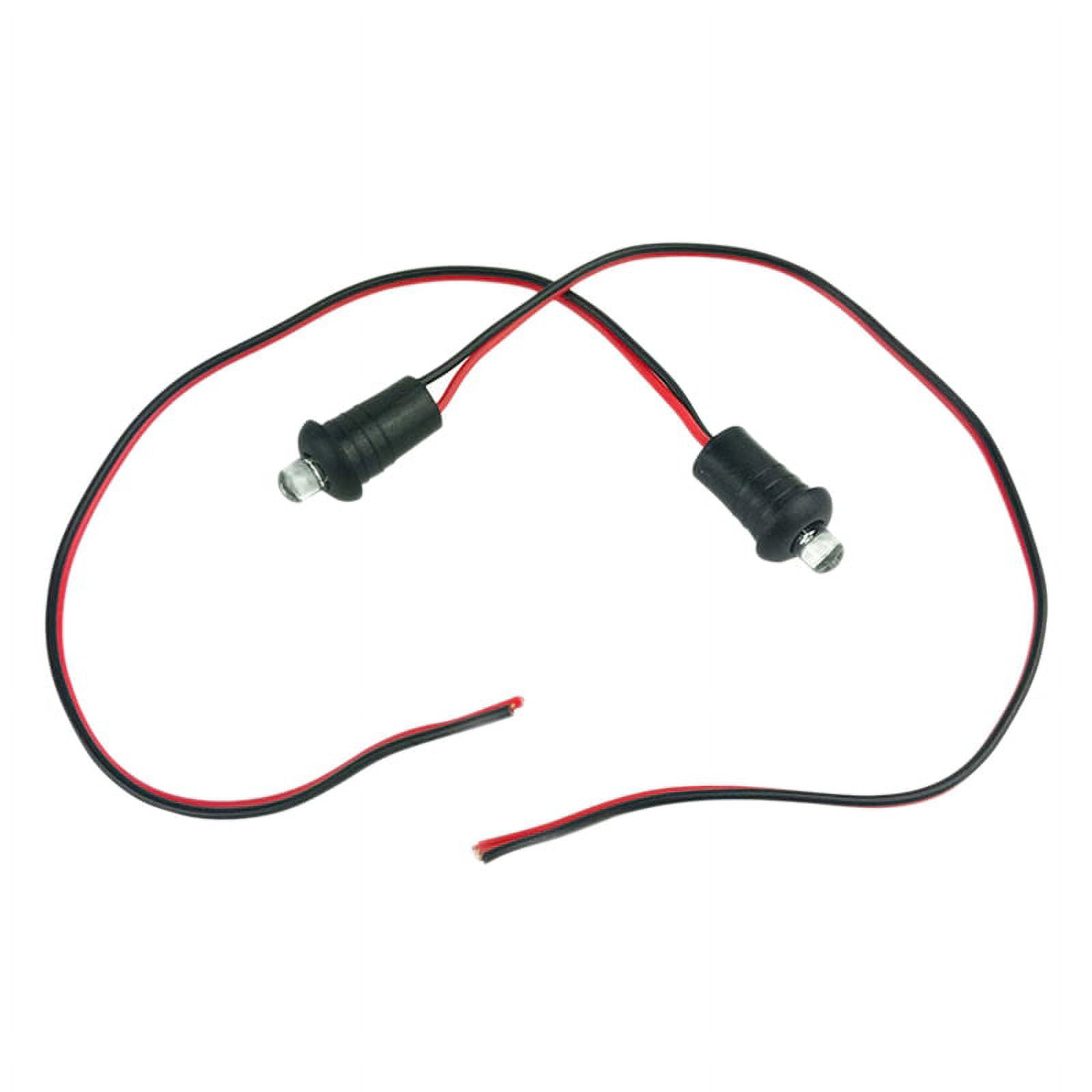 2 Pcs 12V Blue Flashing Dummy Car Alarm Dash Mount LED Light Motorcycle