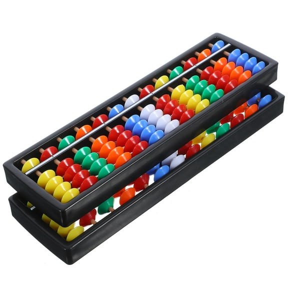 Set of 2 Abacus Tools with 13 Rods for Students and Children - Educational Counting Aid