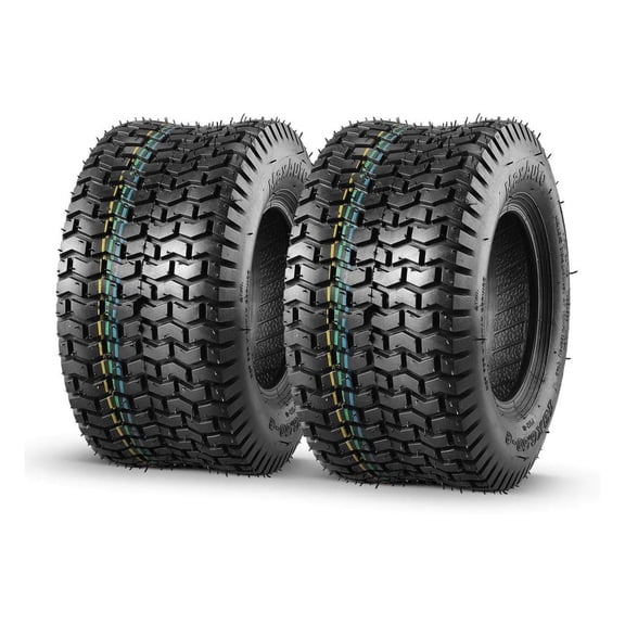 2 Pcs 13x6.50-6 Mower Turf Tires 13x6.5-6 Lawn and Garden Tractor Tires, 13x6.5x6 Zero Turn Mower Tire, Tubeless 4PR/4Ply