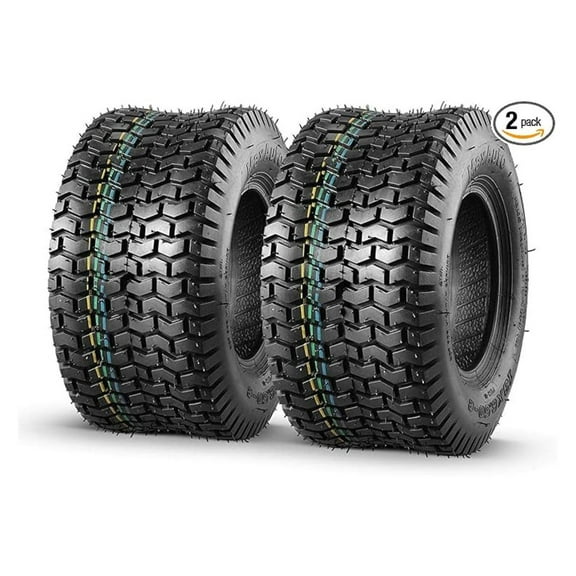 2 Pcs 13x6.50-6 Mower Turf Tires 13x6.5-6 Lawn and Garden Tractor Tires, 13x6.5x6 Zero Turn Mower Tire, Tubeless 4PR/4Ply