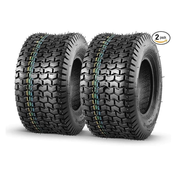 2 Pcs 13x6.50-6 Mower Turf Tires 13x6.5-6 Lawn and Garden Tractor Tires, 13x6.5x6 Zero Turn Mower Tire, Tubeless 4PR/4Ply