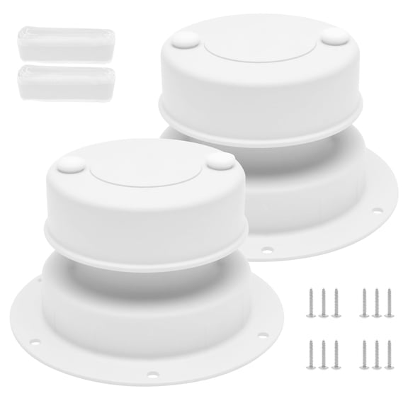 2 Pcs 14 CM Aluminum RV Vent Cap Professional Atmospheric Filtration)