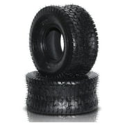 2 Pcs 15x6.00-6 Lawn Mower Tractor Turf Tires 15x6x6 Garden Golf Cart Tubeless Tires 2 Ply Max Load 200lbs