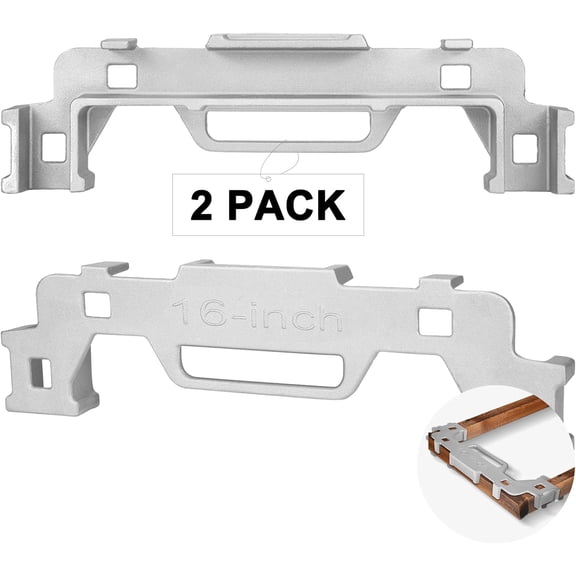 2 Pcs 16 Inch Framing Tools Framing Stud Layout Tool Cast Aluminum Stud Measurement Spacing Precision Jig Tool for Walls Roofs Floors or Ladders