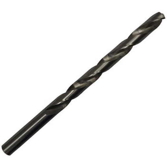 2 Pcs, 17/64" X 12" Hss Bright Extra Long Drill Bit, Straight Shank, Dwddl12X17/64, Flute Length: 9"; Overall Length: 12"