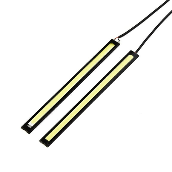 2 Pcs 17Cm Waterproof Led Cob Light Stripe for Car / Racing / Daytime / Fog