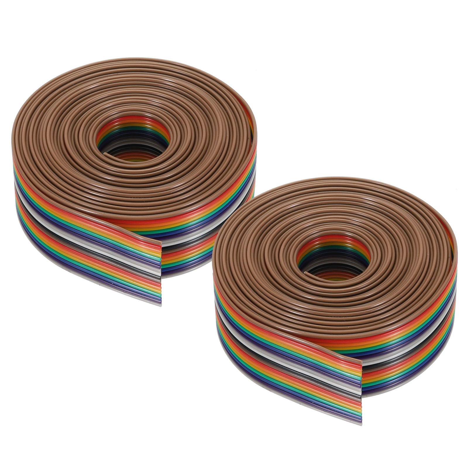 2 Pcs 18 Pin Flat Rainbow Ribbon Cable 9.84FT 1.27mm Pitch Breadboard