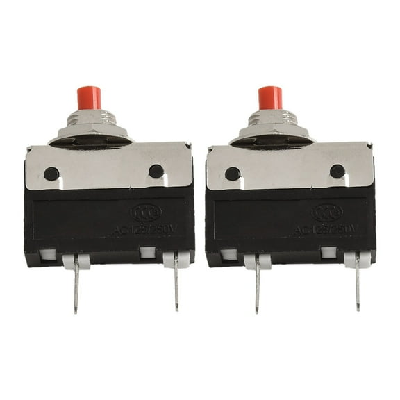 2 Pcs 2.5/3/4/5A 91 Series Manual Reset Thermal Switch Dc Circuit Breaker Over Current Overload Protector Accessory In Stock
