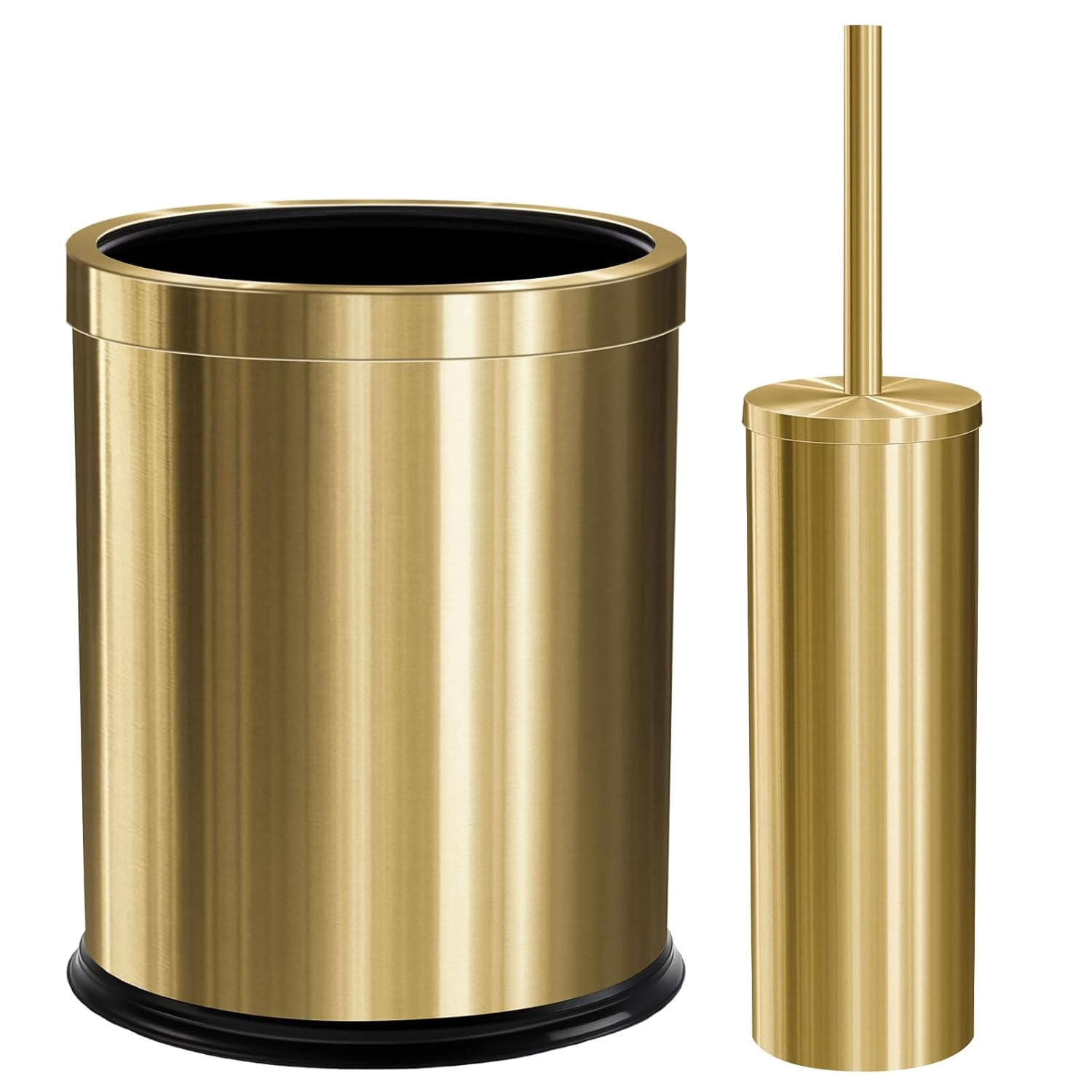 Gold Bathroom Trash Cannull