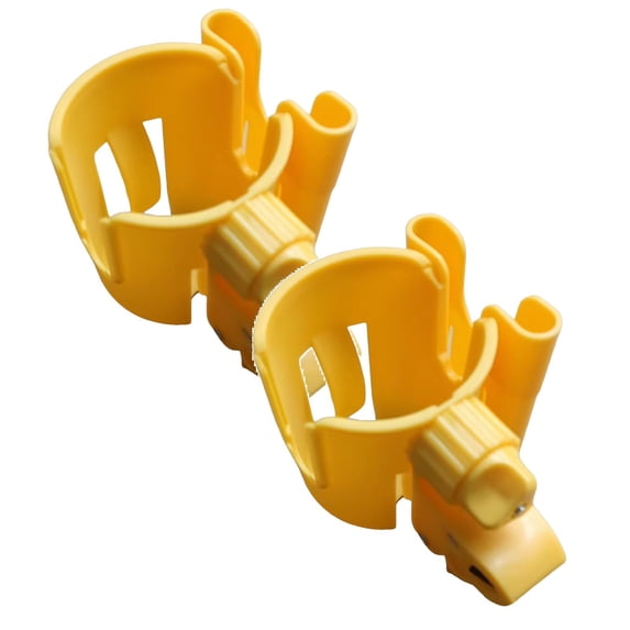 2 Pcs 2‑in‑1 Universal Cup & Phone Holder - Universal for Strollers & Wagons, Bikes, Wheelchairs, Scooter & Shopping Cart