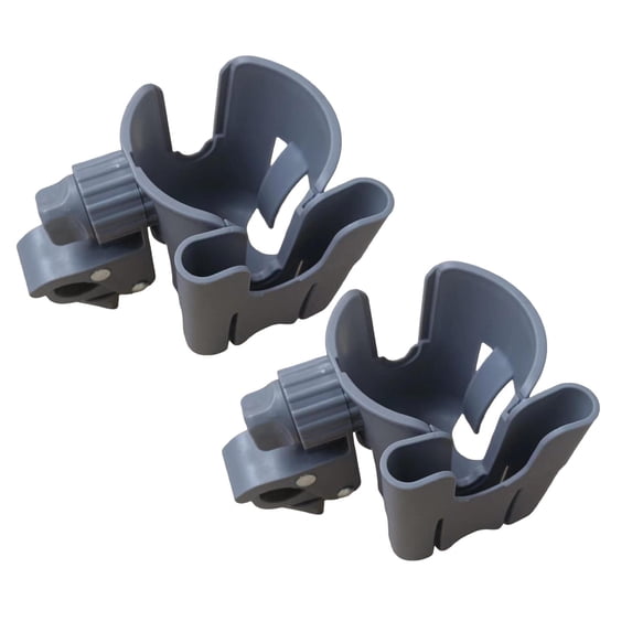 2 Pcs 2‑in‑1 Universal Cup & Phone Holder - Universal for Strollers & Wagons, Bikes, Wheelchairs, Scooter & Shopping Cart
