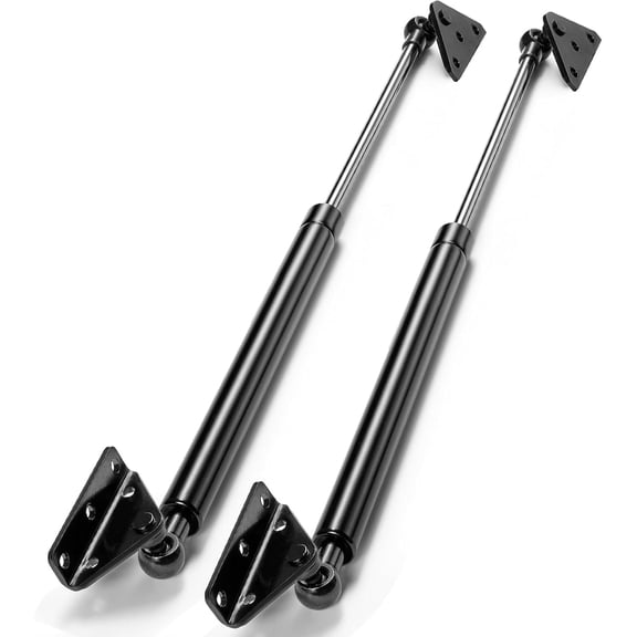 2 Pcs 20 Inch 150lb Universal Gas Struts, Heavy Duty Lift Support with One-Piece Brackets for RV Bed, Boat Hatch and Trap Door
