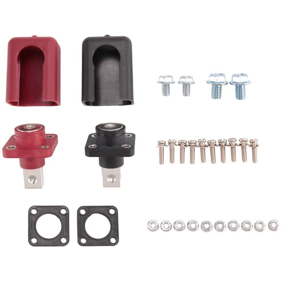 2 Pcs 200A All-Copper Lithium Battery Post High-Current Copper Terminal Battery Connector Energy Storage Terminal(A),2 * Battery Connector(A),As Shown