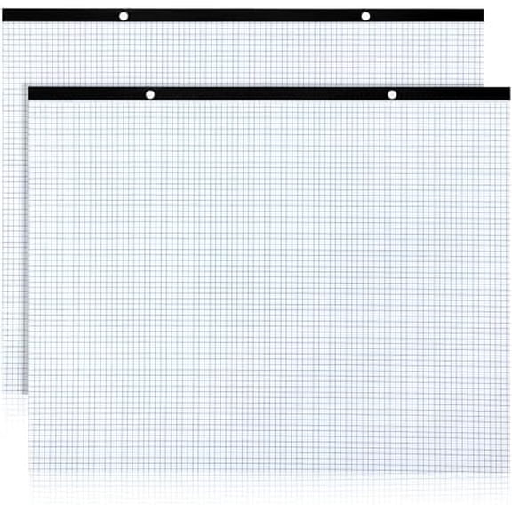 2 Pcs 22 x 17'' Large Engineering Paper Pad 4" x 4" Graph Paper Pad for Blueprint Drawings Drafting Paper Sketching Engineering Pad for Architect Designer Mathematician (Blue White)$$Office
