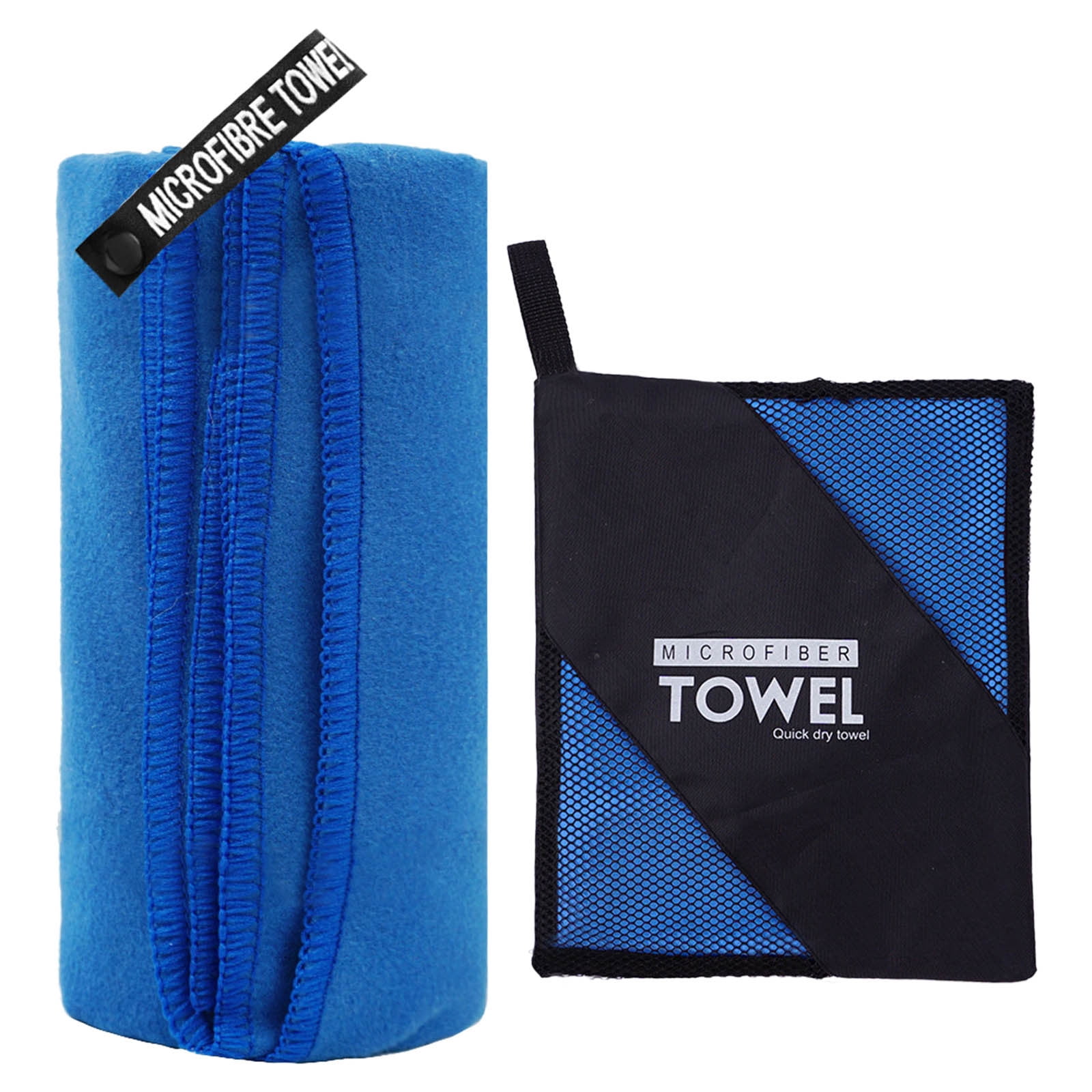 2 Pcs（23.6×48.0inch And 29.9×59.8inch） Microfiber Towel Wash Cloths For