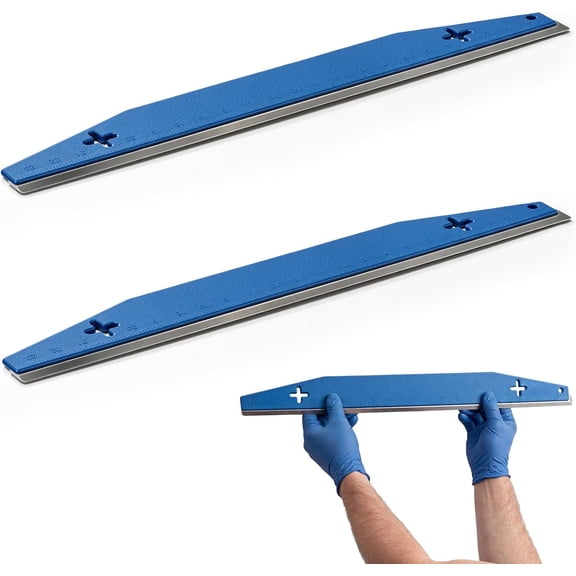 2 Pcs 24 Inch Paint Trim Edger Guard, Stainless Steel Paint Edge Trimmer for Walls, Multi Purpose Straight Tool, Professional Painting Shield for Precise Trimming, Painters Tape Alternative