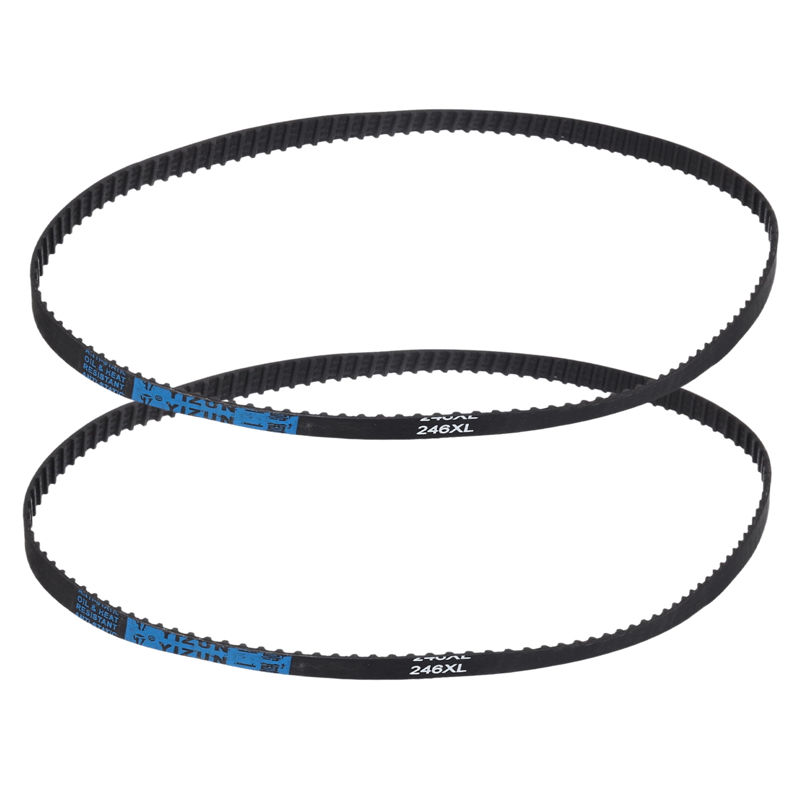 VGOL 2pcs 130XL 037 Timing Belt 65 Teeth 10mm Width Rubber Geared Cogged Belt Industrial Toothed Drive Belt 330mm Mechanical Replacement Belts Black - View #4